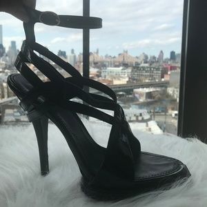 Givenchy Black Strappy Heels- Size 6